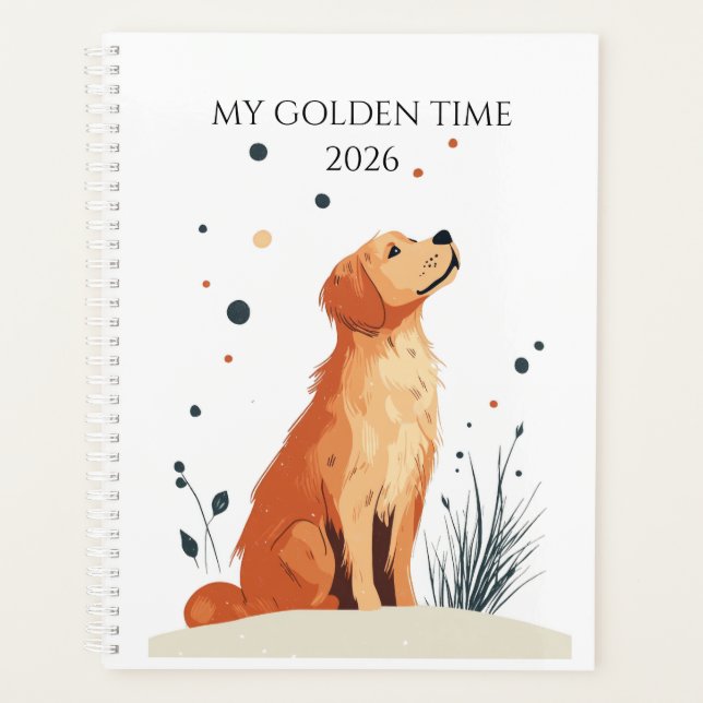 2026 Planner | Gift For Golden Retriever Lovers (Devant)