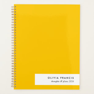 2026 Plans Tendance Gras Mustard Jaune Minimal