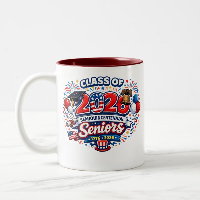 2026 Semi-quincentennial Graduation mug (Gauche)