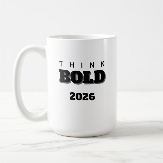 2026 tell u think bold Mug (Gauche)