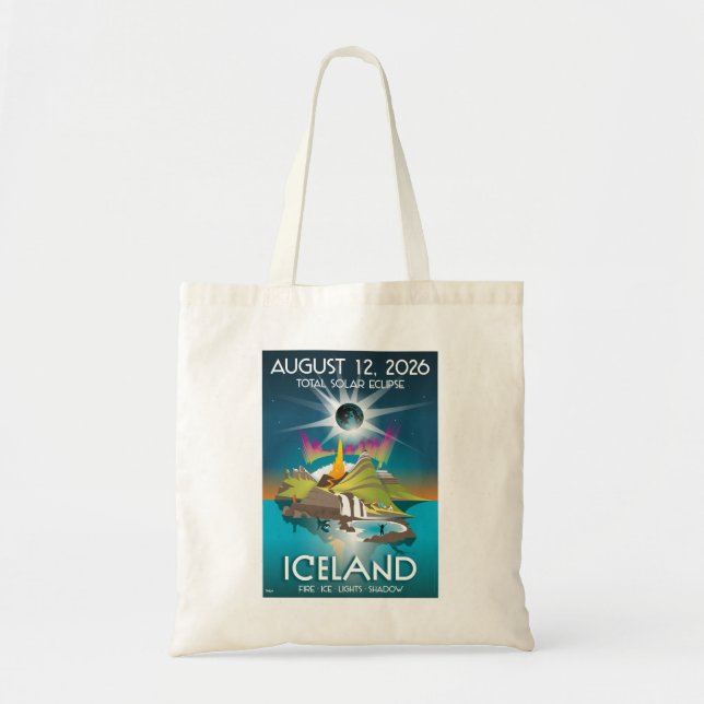 2026 total eclipse in Iceland - Tote bag (Devant)
