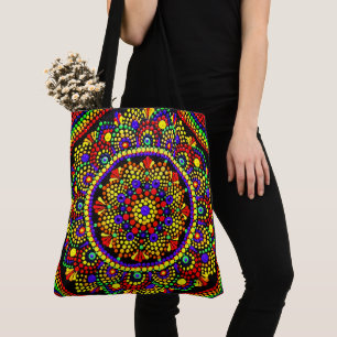 203 - Red Mandala - Sac fourre-tout
