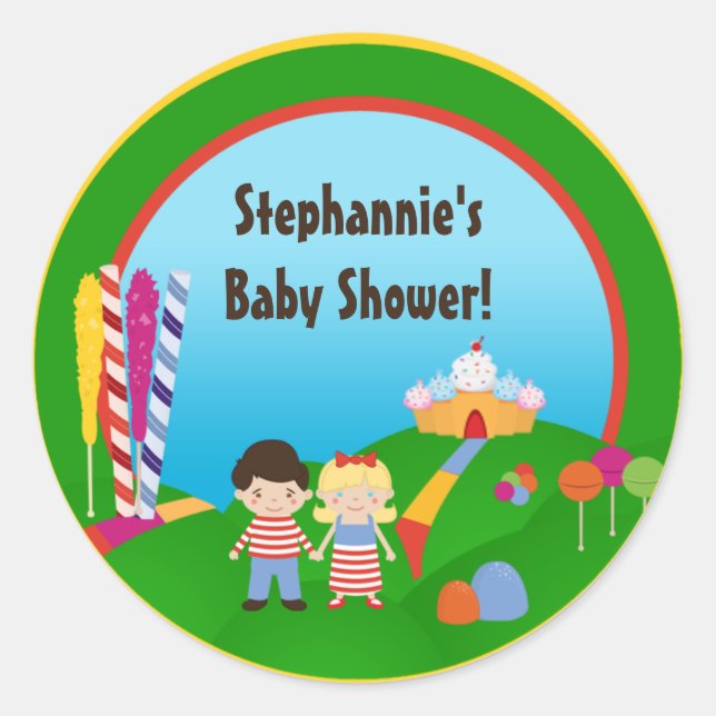 20 - 1,5" Favour Stickers Crème glacée de la terre (Devant)