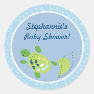 20 - 1,5" Favour Stickers Turtle Reef Ocean Sea