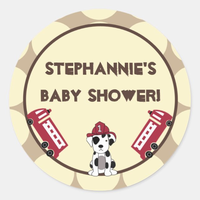 20 - 1,5" Stickers Favor Nojo Fire Engine (Devant)