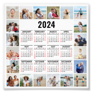 20 Collage Photo 2024 Année En Coup D'Oeil Calendr
