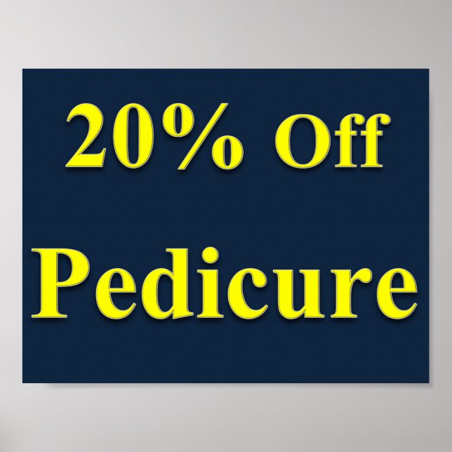 20% de réduction sur la pédicure Poster Matte (Devant)