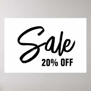 20% de réduction sur la vente Signe, affiche de gr