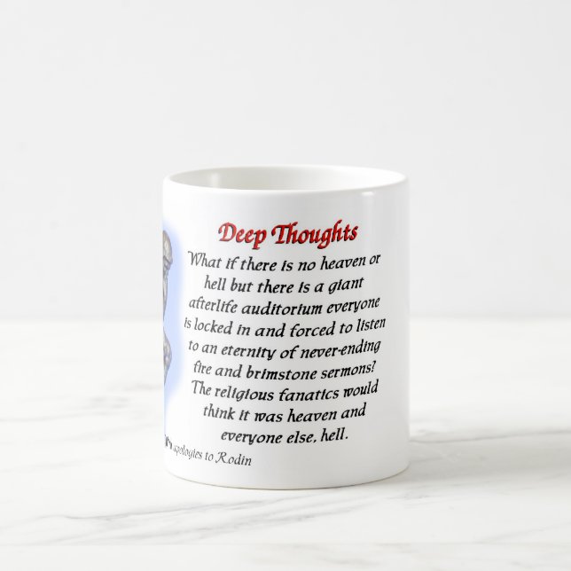 20 Pensées profondes - ciel et mug (Centre)