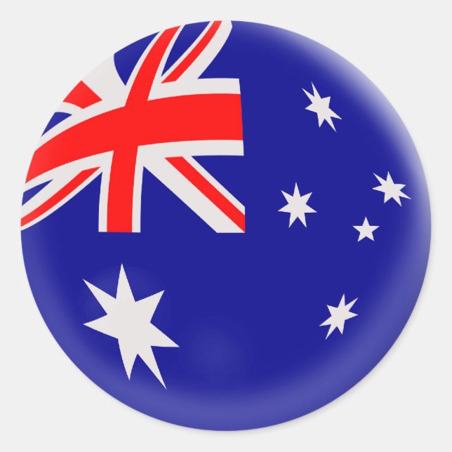 20 petits autocollants drapeau australien (Devant)
