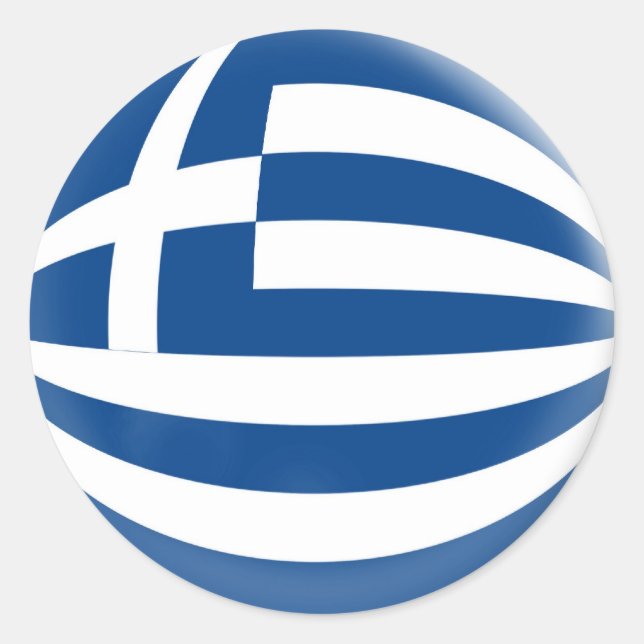 20 petits autocollants drapeau grec (Devant)