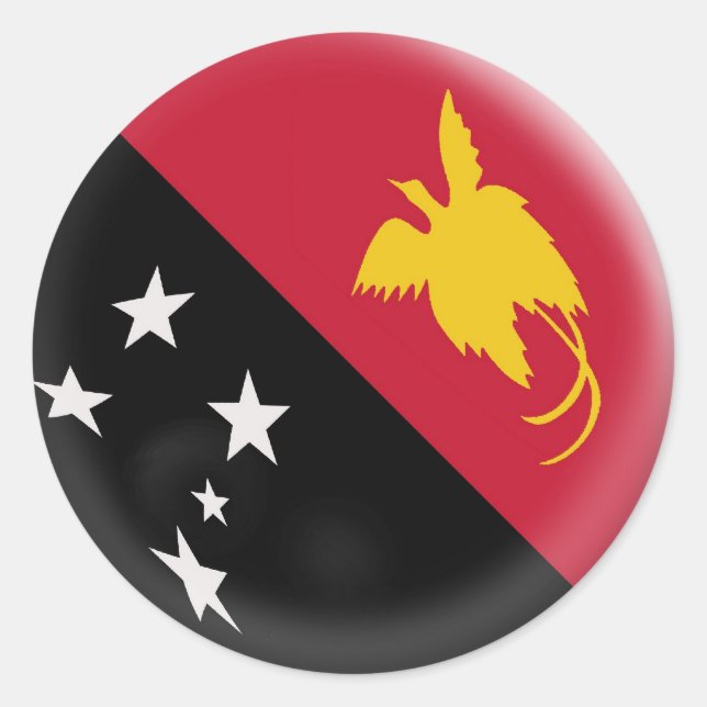 20 petits autocollants drapeau Papouasie-Nouvelle- (Devant)