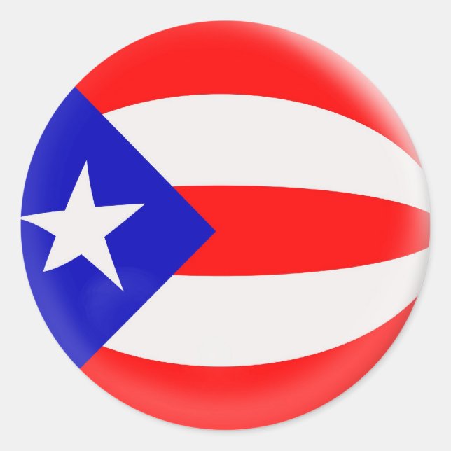 20 petits autocollants drapeau Porto Rico (Devant)