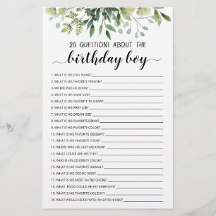 20 Questions À Propos Du Jeu Modifiable Pour Enfan