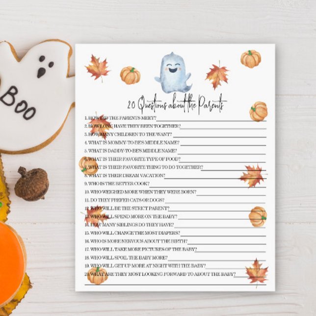 20 Questions sur la baby shower des parents (Créateur téléchargé)