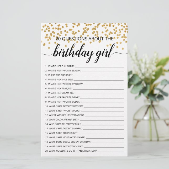 20 Questions sur le jeu Anniversaire Fille Anniver (Debout devant)