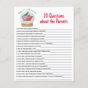 20 Questions sur le jeu de baby shower des parents