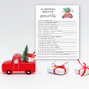 20 Questions sur le jeu de baby shower Parents