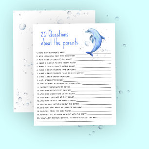 20 Questions sur le jeu de baby shower Parents
