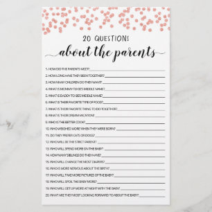 20 Questions sur les Parents Jeu modifiable
