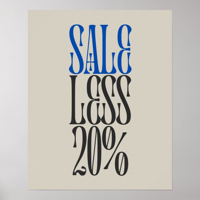 20% Signe de vente, Boutique de détail / Poster de (Devant)