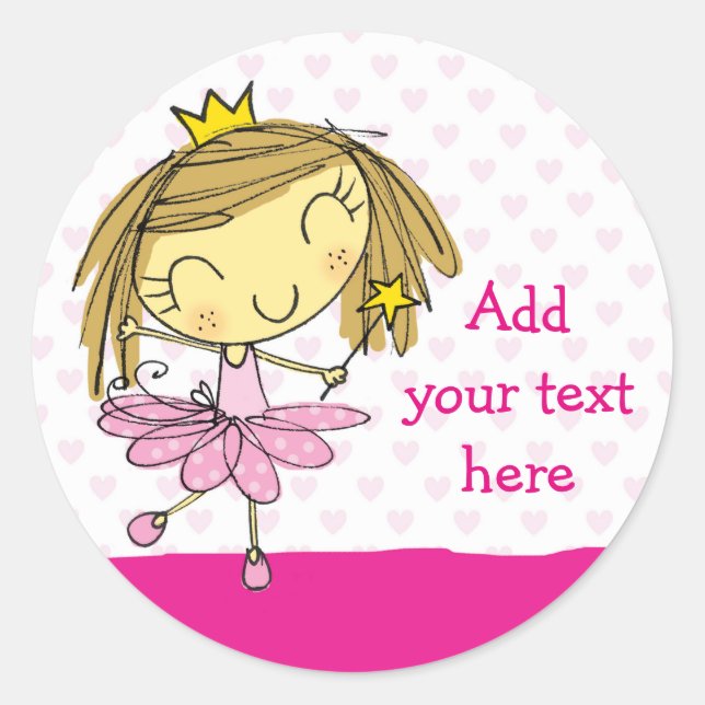 ♥ 20 STICKERS ♥ Cute Rose Princess Ballet girl (Devant)