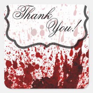 20 Stickers Merci Splter de sang Vampire Gothi