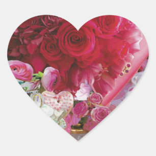 20 Stickers Roses avec la Chine Teacup