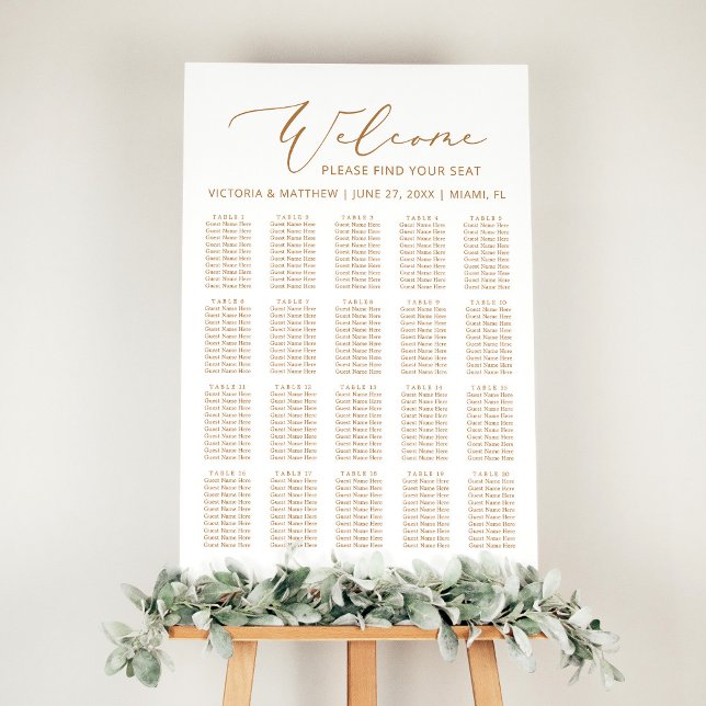 20 Tableau Minimaliste Mariage Or Places (Créateur téléchargé)