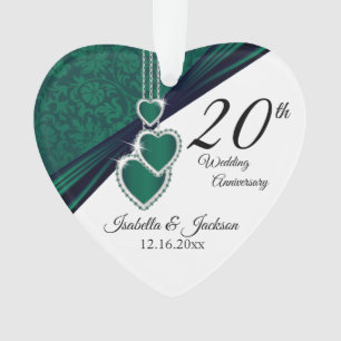 20e anniversaire du Mariage Emerald Conception de