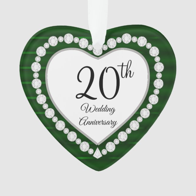 20e anniversaire du Mariage Emerald Conception de  (devant)