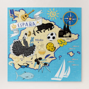20x20 Carte de l'Espagne Puzzle pour les personnes