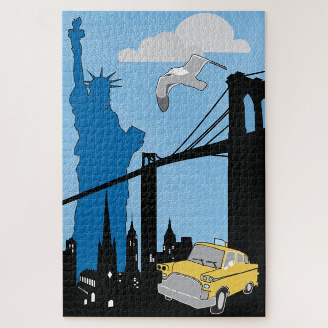 20x30 NY City Puzzle pour les aveugles de couleur (Vertical)