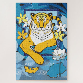 20x30 Puzzle de tigre d'eau pour les personnes ave