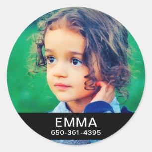 20x Appartenances Étiquettes votre photo, nom et n