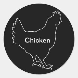 20x Stickers Repas Choix de poulet