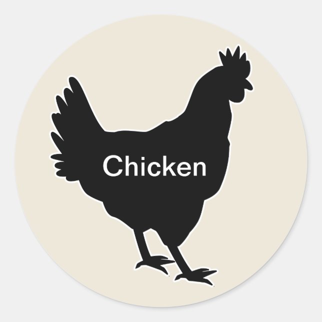 20x Stickers Repas Choix de poulet (Devant)