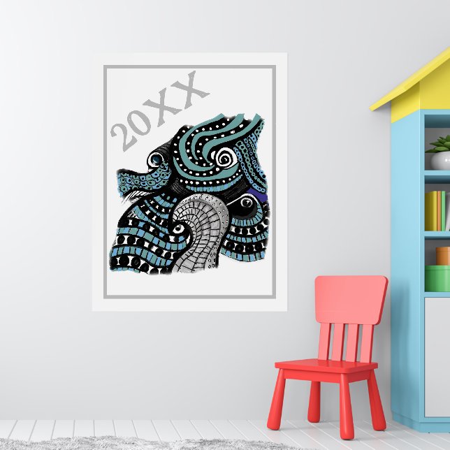 20XX Abstrait Graphic Art poster (Pépinière 1)