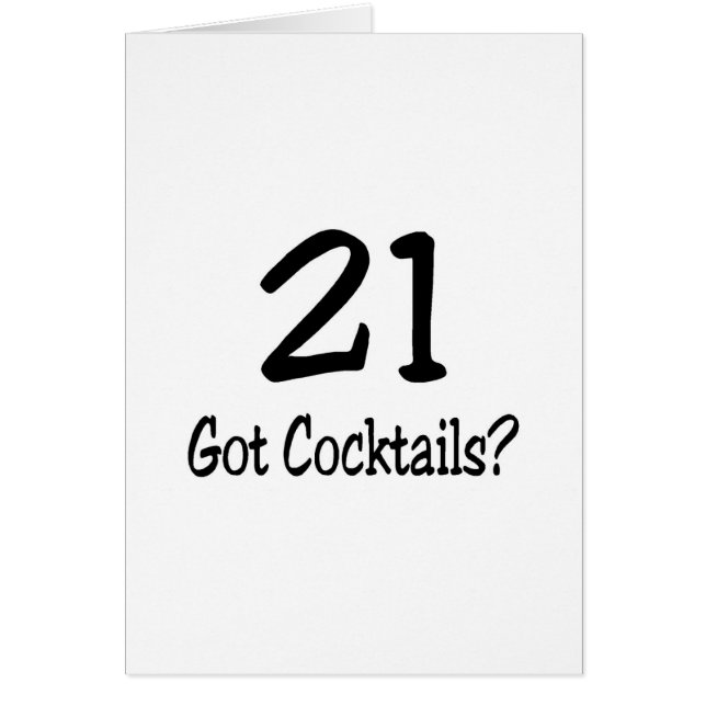 21 a obtenu des cocktails (Devant)