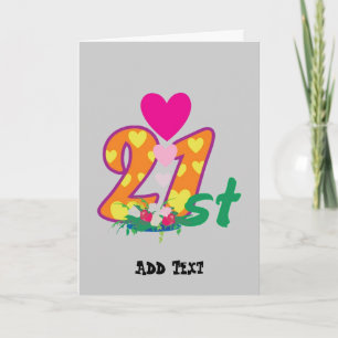 21 ans, 21 aujourd'hui carte d'anniversaire person