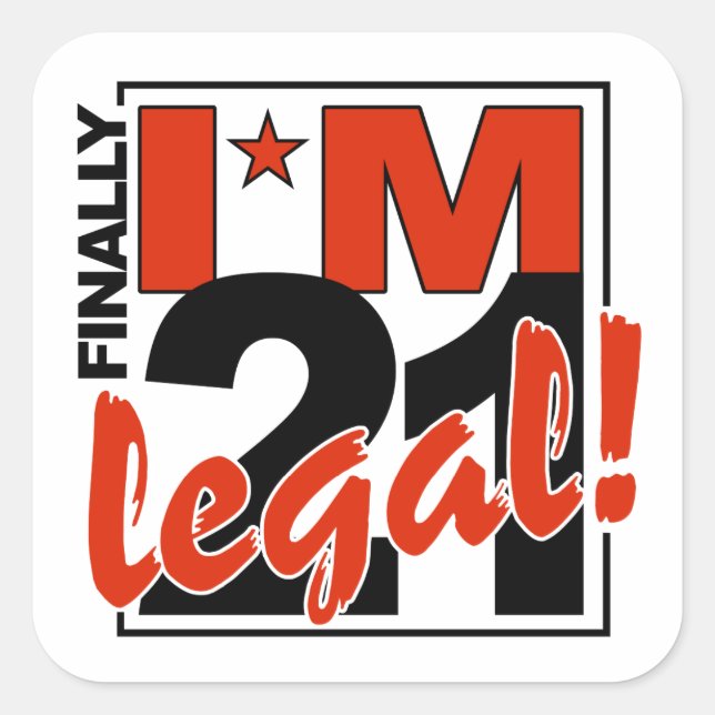 21 & autocollants LEGAL (Devant)
