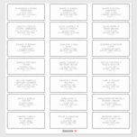 21 Étiquettes de adresse Mariages modernes<br><div class="desc">Un design moderne minimaliste en noir et blanc avec des polices modernes simples. Il y a 21 étiquettes au total et la taille est d'environ 4" x 1, 75". Parfait pour les étiquettes de adresse d'hôtes mariages,  fiançailles et autres occasions spéciales.</div>