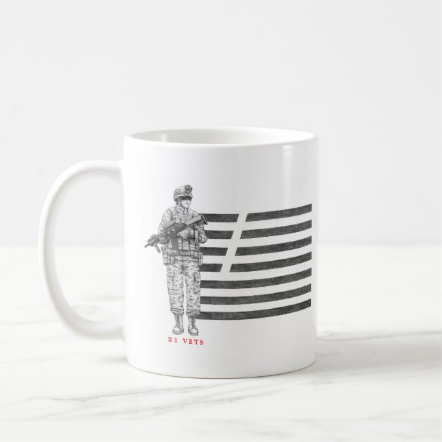 21 Vets Café Mug (Gauche)