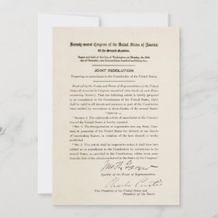 21e amendement constitutionnel mettant fin à l'int