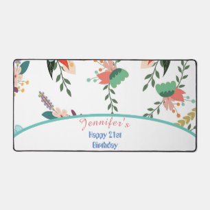 21e anniversaire coloré de cadeau floral