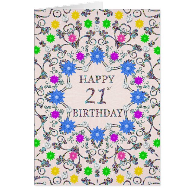 21e anniversaire Fleurs Abstraites  (Devant)