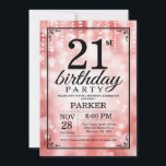 21e anniversaire Invitation Parties scintillant ro<br><div class="desc">Invitation 21e anniversaire avec Red String Lights avec Red Parties scintillant Arrière - plan. Anniversaire rouge. Anniversaire adulte. Hommes ou Femmes Anniversaire Invitation. 13ème 15ème 16ème 18ème 20ème 21ème 30ème 40ème 50ème 60ème 70ème 80ème 90ème 100ème, Tout âge. Pour plus de personnalisation, cliquez sur le bouton "Customiser" et utilisez notre...</div>