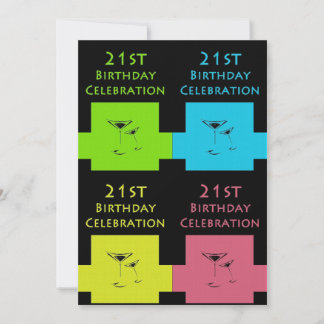 21e anniversaire Invitation personnalisée