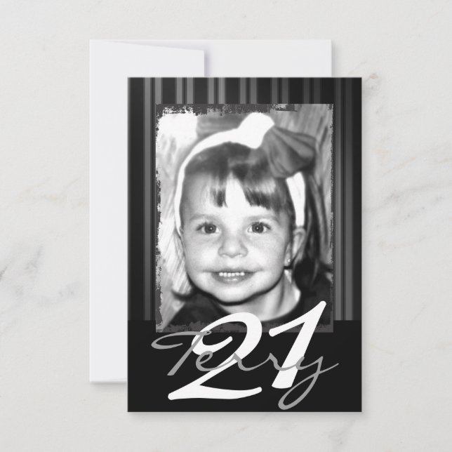 21e anniversaire Invitations (Devant)