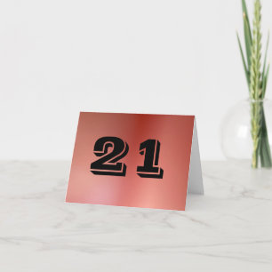 21e carte d'anniversaire (non alcoolique)